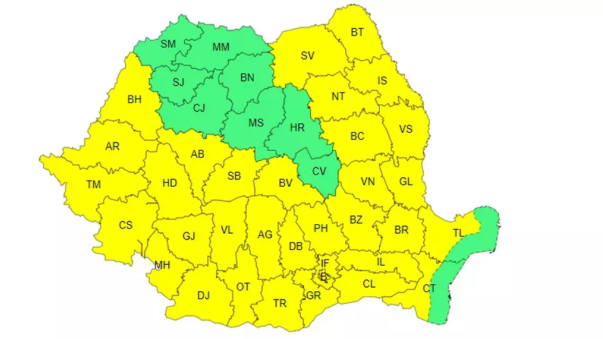 România, sub avertizări de caniculă, vijelii și grindină. Harta zonelor vizate. Cum va fi vremea în București