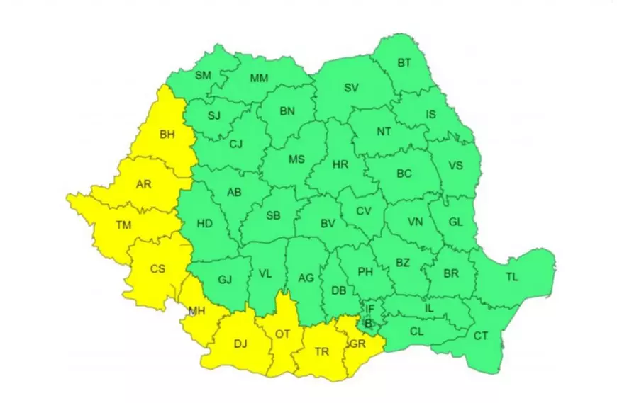 Canicula revine în România. Jumătate de țară sub atenționare cod galben. Temperaturi insuportabile și în București