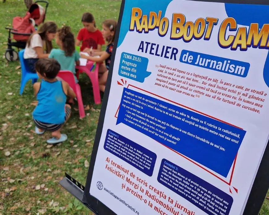 La Radio Boot Camp, copiii experimentează gratuit meseria de jurnalist