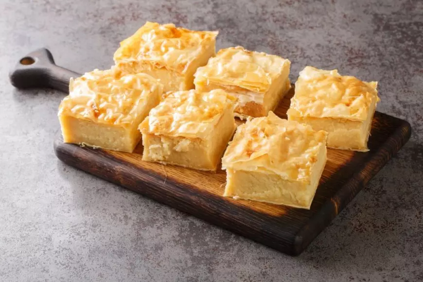 Bougatsa cu cremă de vanilie