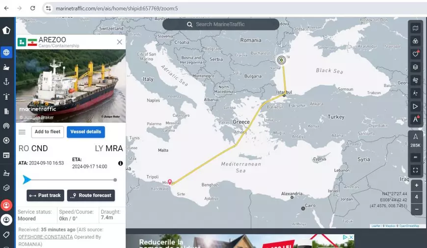 Nave iraniene supuse sancțiunilor SUA circulă nestingherite prin Portul Constanța. Vapoarele sunt monitorizate pentru că ar transporta armament pentru Hezbollah