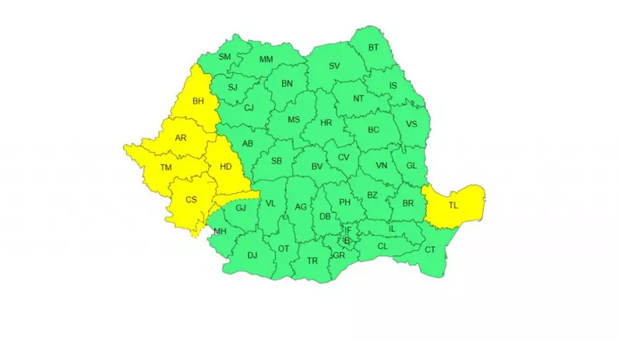 Prognoza meteo. Un nou cod galben de ploi în județele afectate de inundații. În ce zone mai sunt așteptate averse