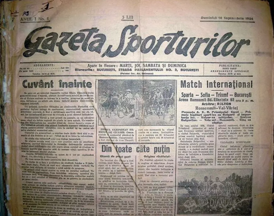 Azi, ediție specială a Gazetei Sporturilor, la 100 de ani de la prima apariție, GRATUIT cu ziarul Libertatea