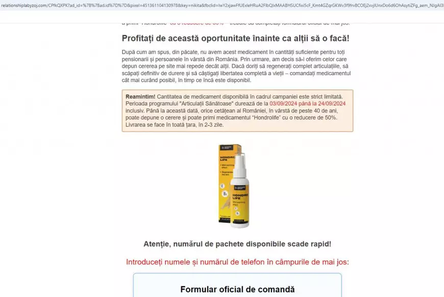 Imaginea Andreei Esca, a medicului Leon Dănăilă și sigla Guvernului, folosite într-o știre „scrisă” de inteligența artificială. Scopul: vânzarea unei creme