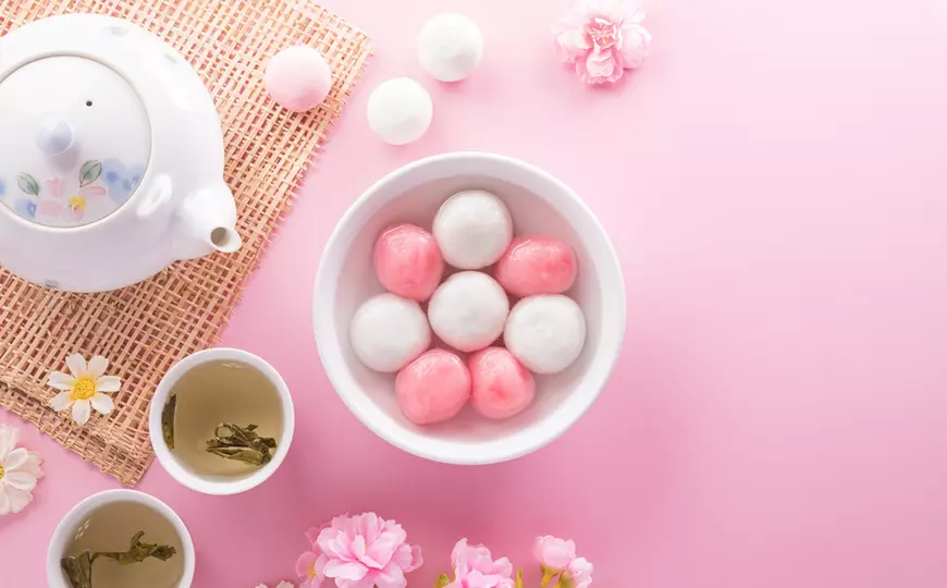 Când este solstițiul de iarnă în 2024 - Imagine cu Tang Yuan, preparatul tradițional consumat la festivalul Dongzhi.
