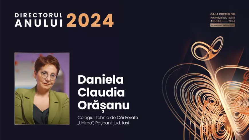 Patru directori de școală premiați la Gala Premiilor pentru Directorii Anului 2024