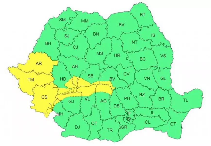 ANM anunță vreme instabilă în toată țara până luni. Cum va fi în București