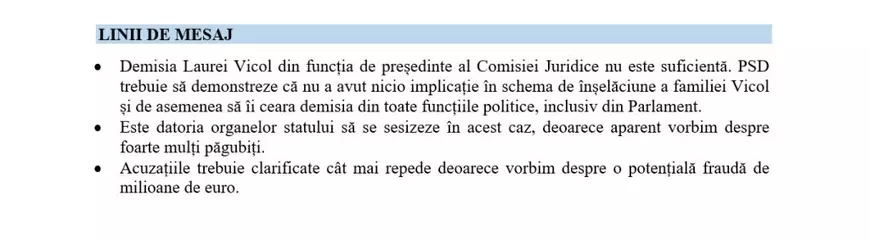 Ce sunt învățați liberalii să spună despre „criza” din coaliție, Șoșoacă și Lasconi