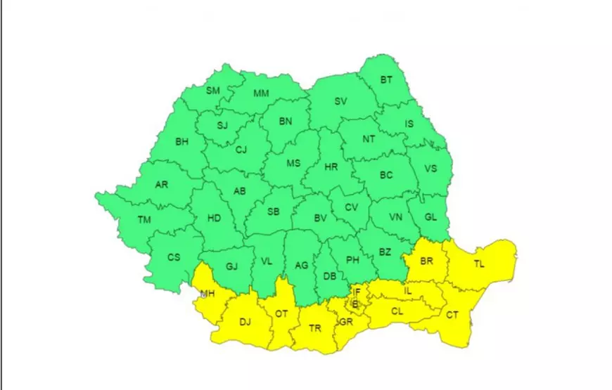 Ploi, lapoviță și ninsori în aproape toată țara, timp de patru zile. ANM a emis trei coduri galbene de vreme rea