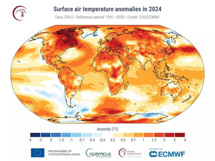 Recordurile climatice din 2024, cel mai cald an din istoria observațiilor meteorologice. Perspectivele pentru România