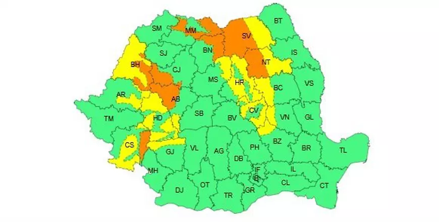 Vremea se schimbă radical în următoarele ore. Zonele în care se anunță ploi, unde lovește viscolul