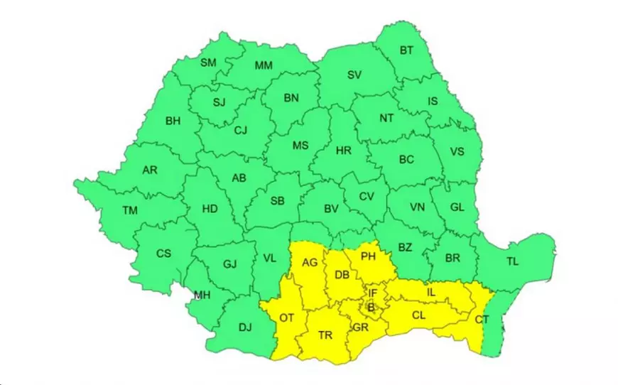 Codul galben de ninsori a fost prelungit până miercuri. Ce se întâmplă în București și harta zonelor vizate