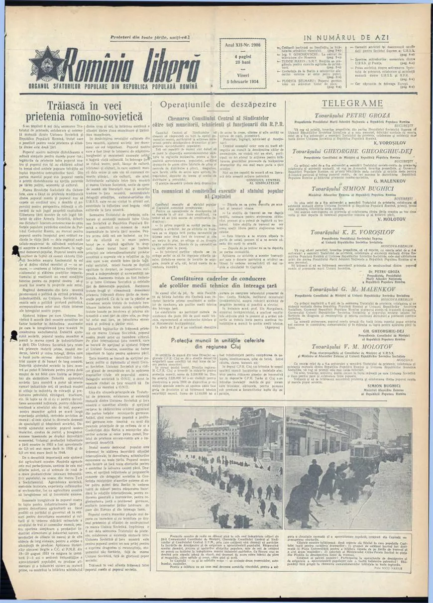 Cum a scăpat România de Marele Viscol din 1954. Raportările halucinante ale propagandei: 61.945 de femei au curățat 5.000 de acoperișuri și 30 de străzi într-o zi