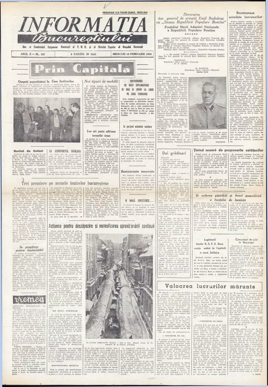 Cum a scăpat România de Marele Viscol din 1954. Raportările halucinante ale propagandei: 61.945 de femei au curățat 5.000 de acoperișuri și 30 de străzi într-o zi