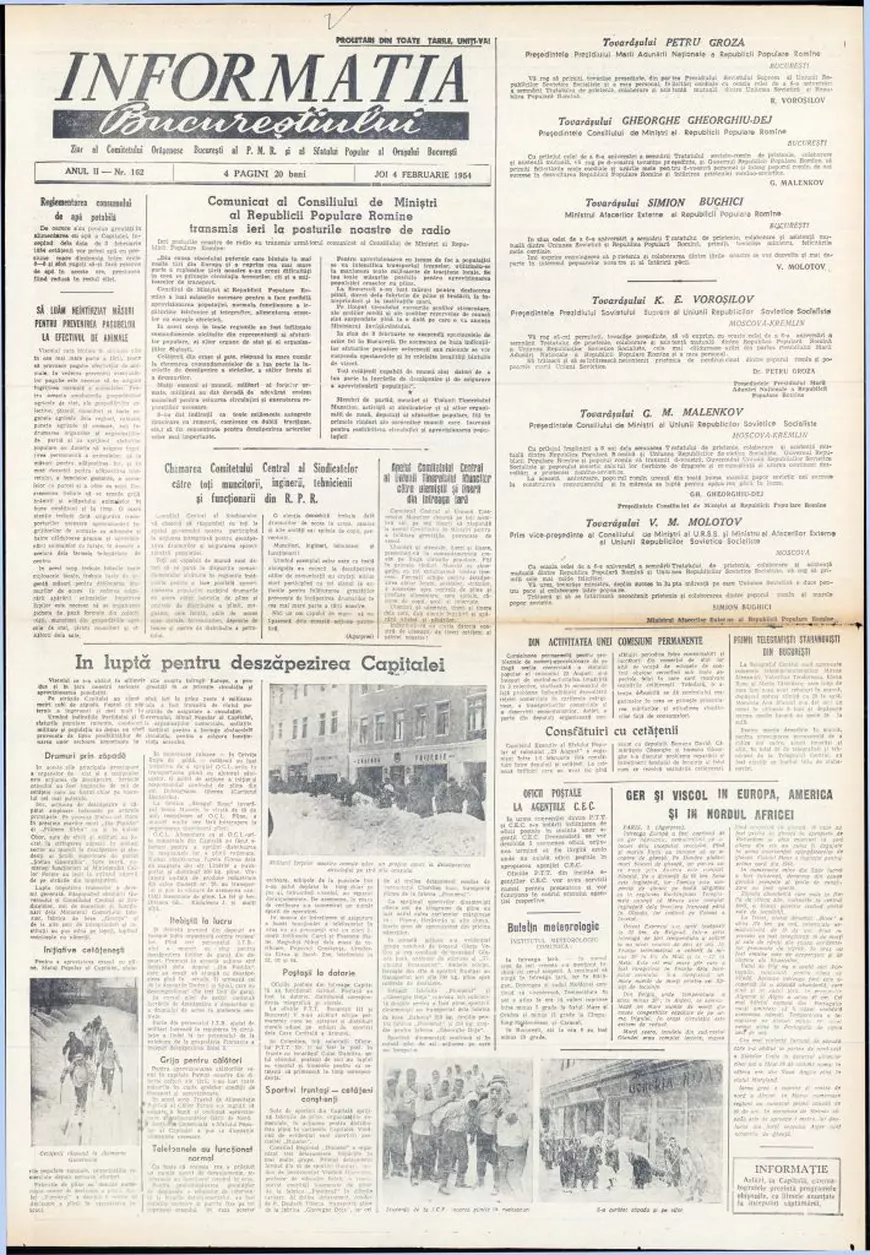 Cum a scăpat România de Marele Viscol din 1954. Raportările halucinante ale propagandei: 61.945 de femei au curățat 5.000 de acoperișuri și 30 de străzi într-o zi