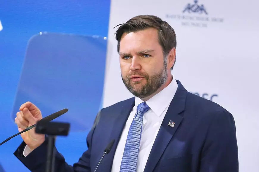 JD Vance în timpul discursului ținut la Conferința de Securitate de la Munchen Foto: Profimedia