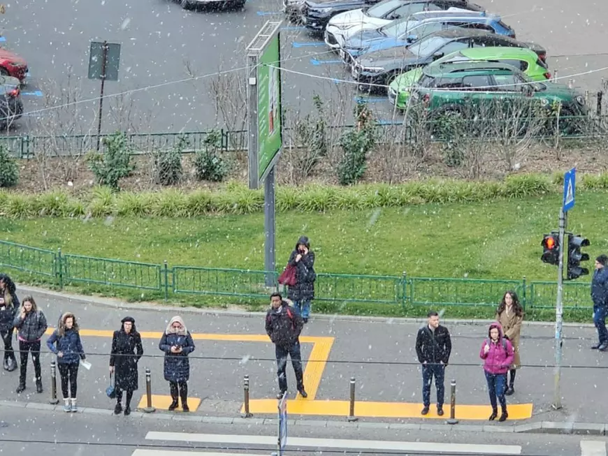 Ninge în București. Cum va fi vremea mâine, 7 februarie