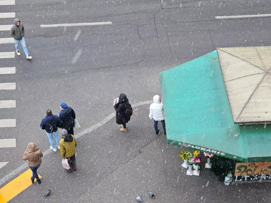 Ninge în București. Cum va fi vremea mâine, 7 februarie