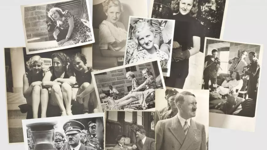 Colaj din fotografii cu Adolf Hitler și Eva Braun Foto: Profimedia