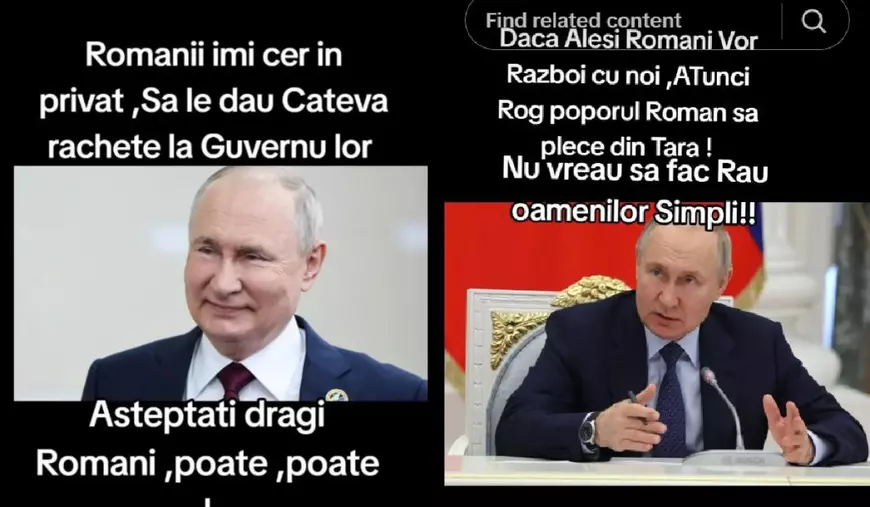 Vladimir Putin e folosit în mesaje pentru români, pe conturi de TikTok pro-Călin Georgescu: „Oare câți dintre voi mă vreți ca președinte al României?”