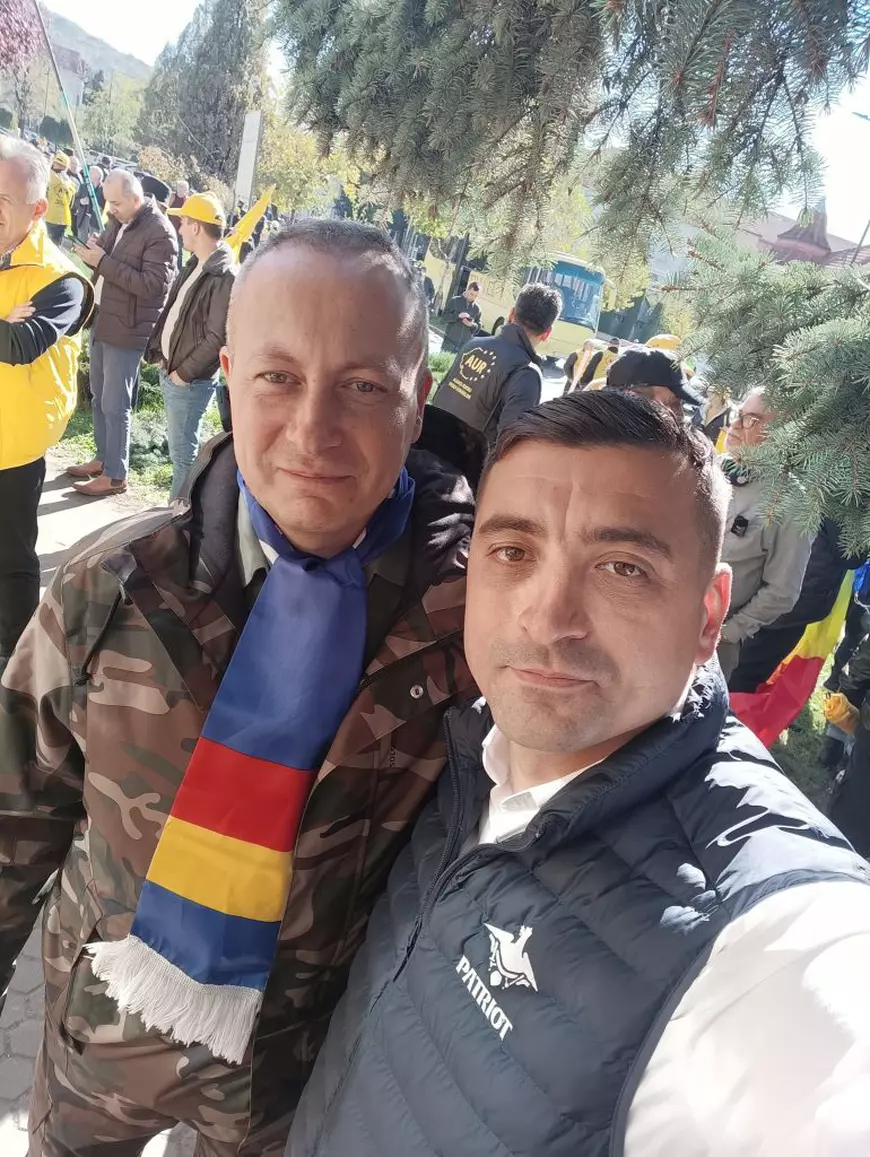 Valer Kovacs și George Simion. Foto: Facebook