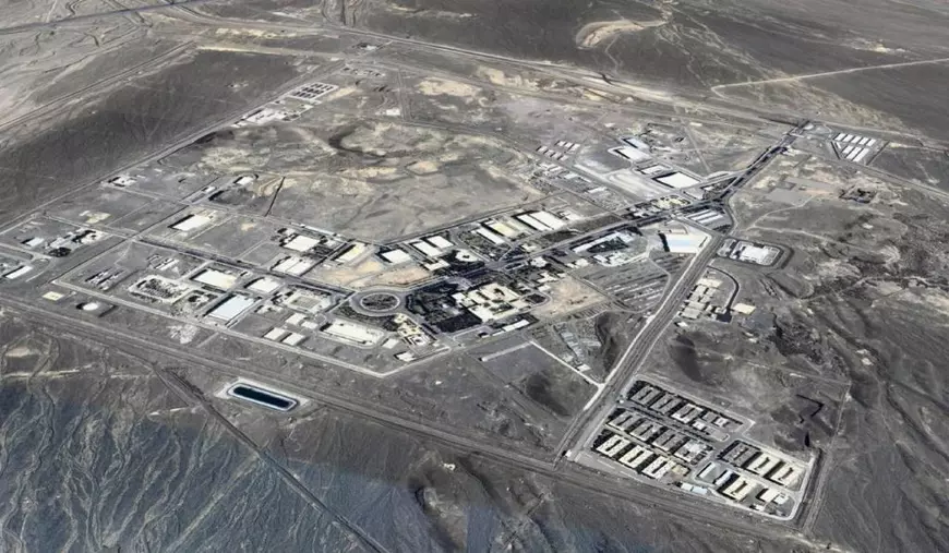 O imagine Google Maps a instalației nucleare iraniene de la Natanz. Harta include date din septembrie 2023 până în aprilie 2024. Forțele de Apărare ale Israelului (IDF) au declarat că instalația nucleară iranienă de la Natanz a fost vizată într-un atac militar major.