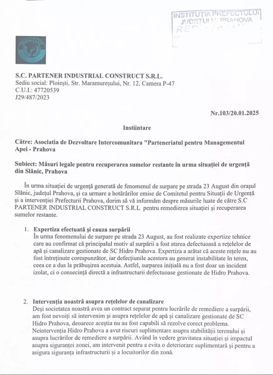Cum a lucrat la groapa din Slănic Prahova firma contractată fără licitație să repare dezastrul de la Praid. „Toate par opere de amatori, și acestea nefinalizate”