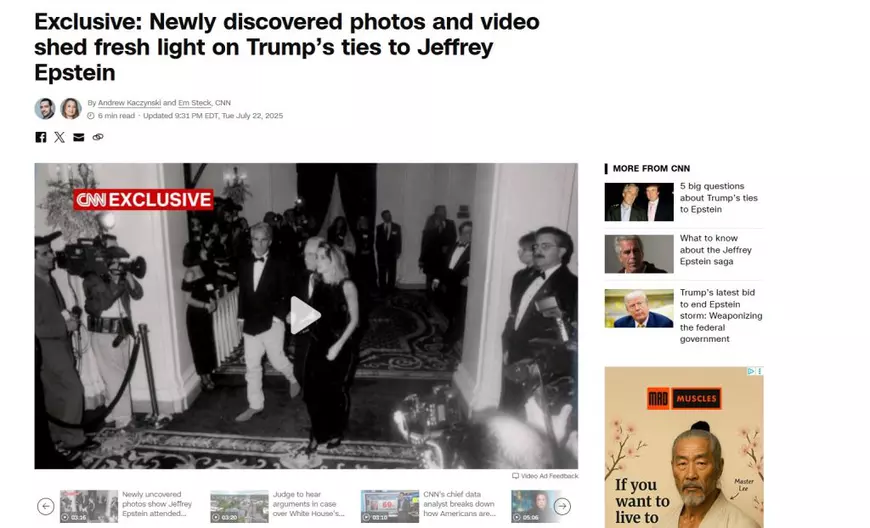 Epstein a fost la nunta lui Donald Trump. CNN publică imagini necunoscute până acum