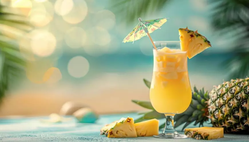 Compot de ananas cu rom