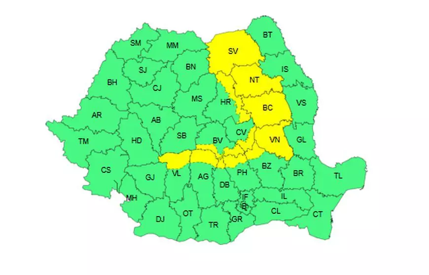 Coduri galbene de caniculă în sud-est, vijelii și grindină în cealaltă parte a țării. De joi, valul de căldură se mută