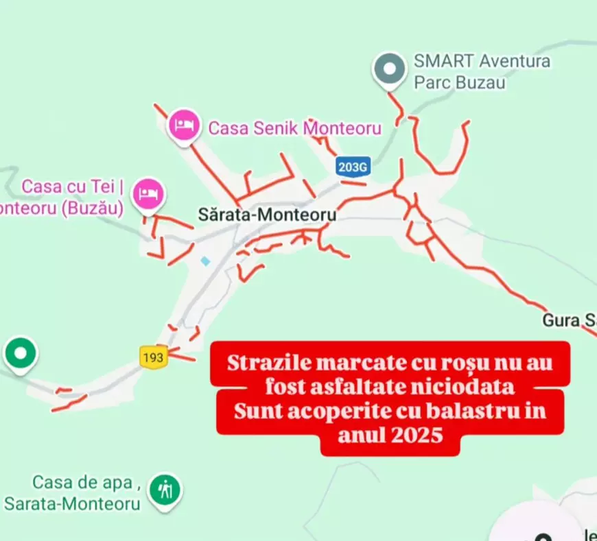 Cea mai mare investiție a primăriei din Sărata-Monteoru în 2025: o paranghelie de 200.000 de lei. Primar: „Proprietarii de pensiuni ne-au cerut”