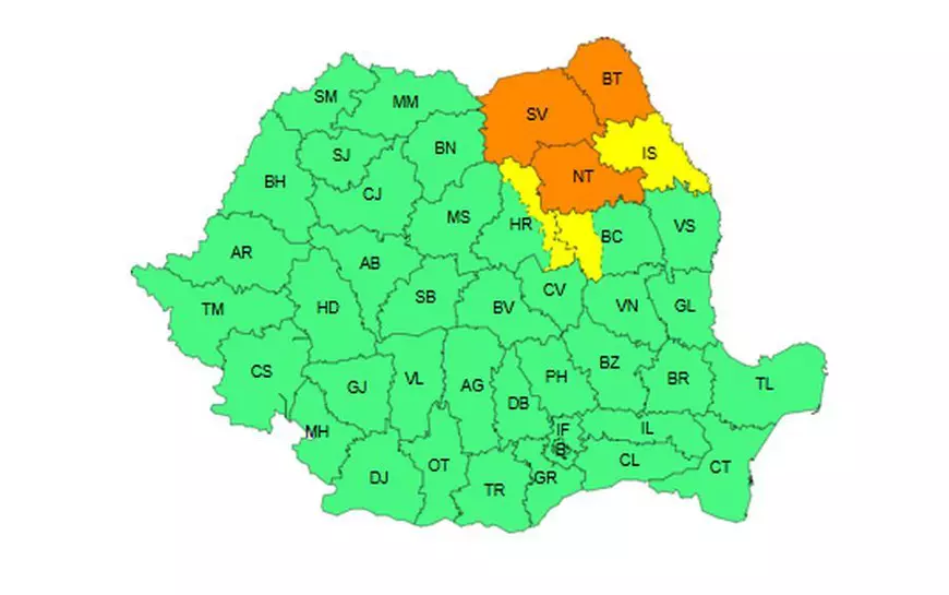 Ploi torențiale, vijelii și grindină în jumătate de țară până miercuri, canicula mai persistă. Harta județelor unde ANM a emis 8 coduri portocalii și galbene