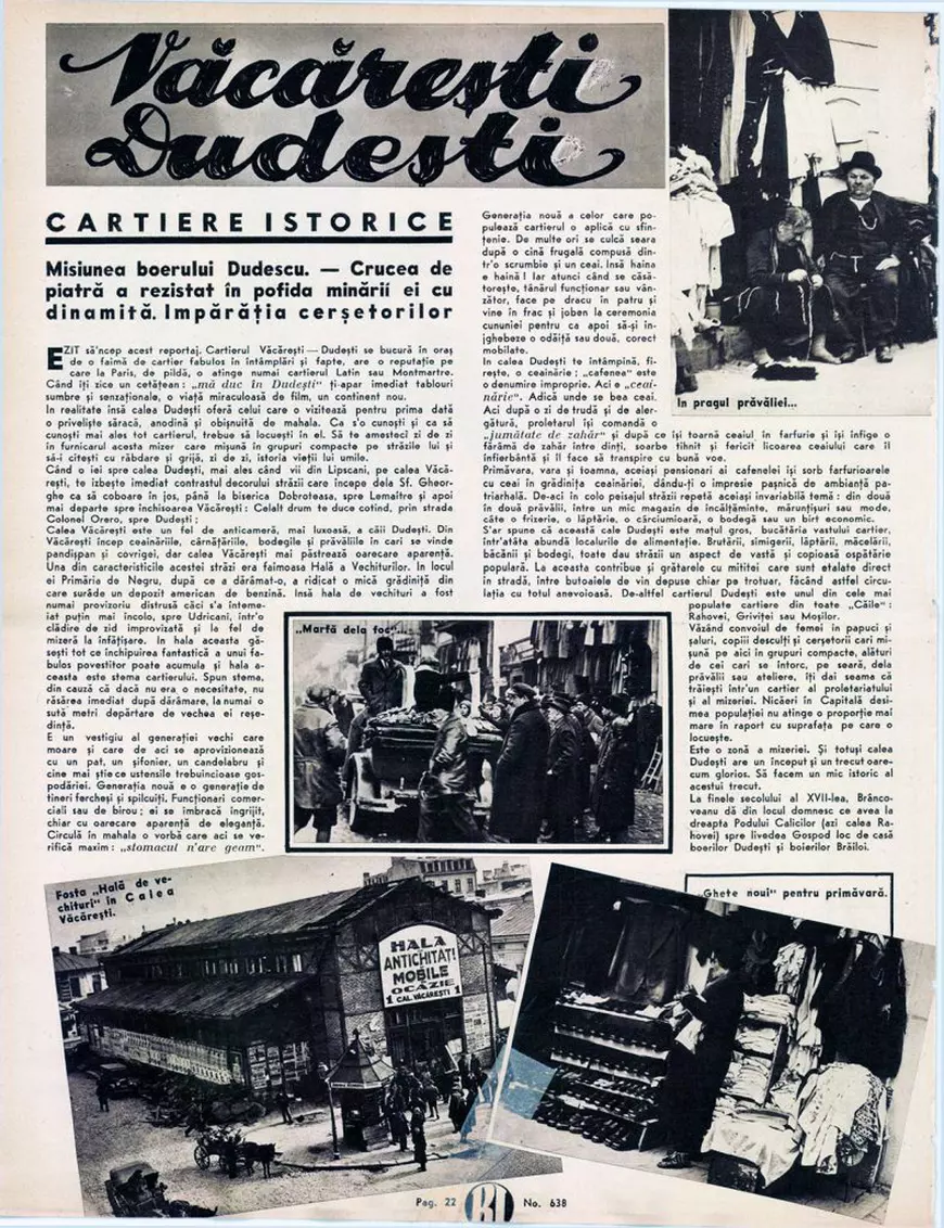 Articol despre Calea Dudesti in Realitatea Ilustrata