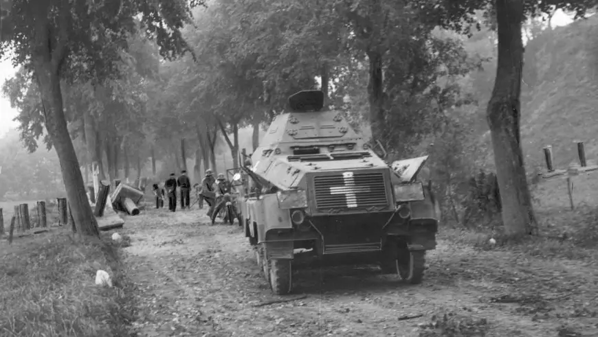 Vehicul blindat german în Polonia, septembrie 1939