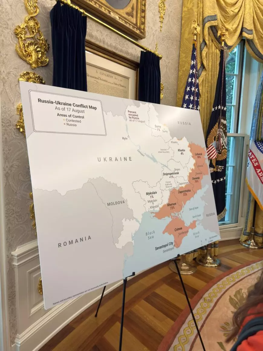 Hartă cu România, Ucraina, Republica Moldova și Rusia la negocierile Trump-Zelenski din Biroul Oval de la Casa Albă: „O amintire dureroasă”