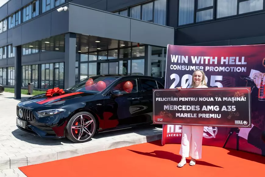 Marele premiu din campania HELL și-a găsit noul proprietar, câștigătorul unui Mercedes AMG A35