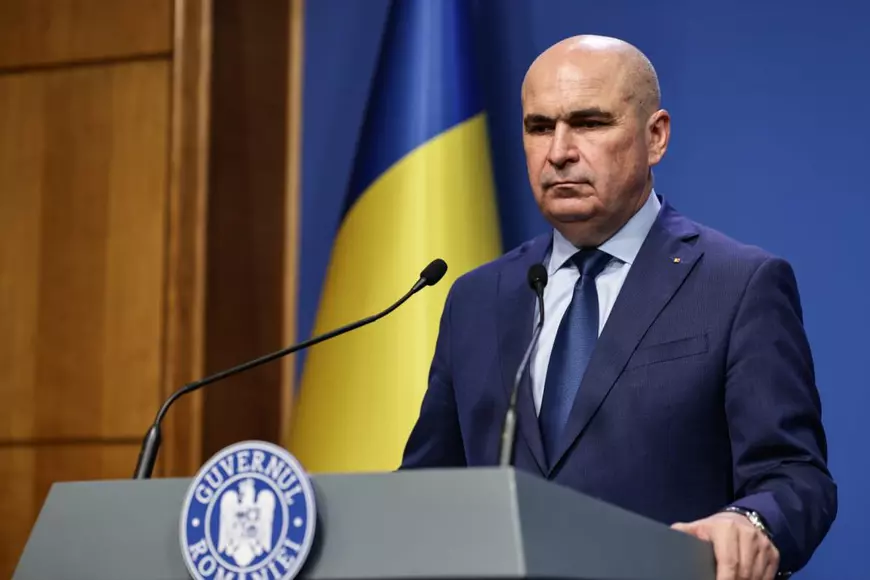 Ilie Bolojan la finalul unei ședințe de Guvern FOTO Vlad Chirea