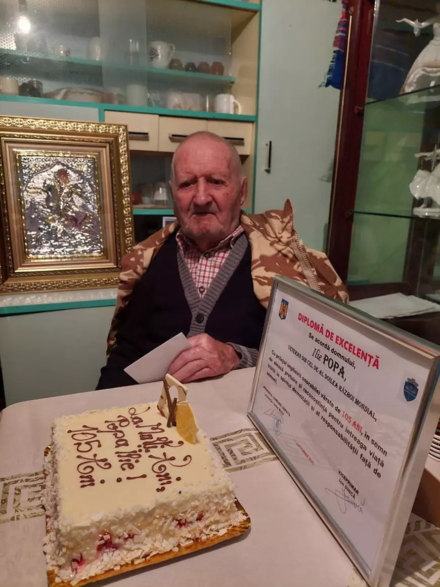Eroul de război înmormântat anonim în aceeași zi cu Ion Iliescu. Fragmente din viața lui Ilie Popa, veteranul care a trăit 106 ani