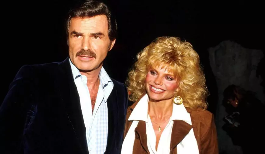 Loni Anderson , dreapta, si Burt Reynolds, stanga, 1987