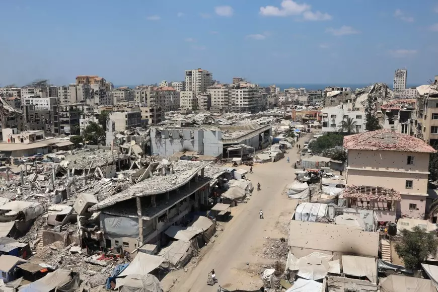 O vedere generală arată clădiri distruse în orașul Gaza. Imagine cu caracter ilustrativ Foto: Profimedia