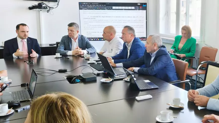 Imagine de la întâlnirea SANITAS - ministrul Alexandru Rogobete