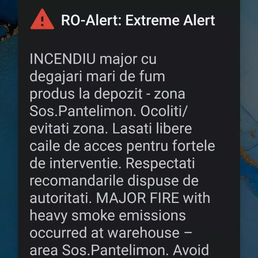 Incendiu la depozitul Antrefrig din zona șoselei Pantelimon din București: A fost emis mesaj Ro-Alert