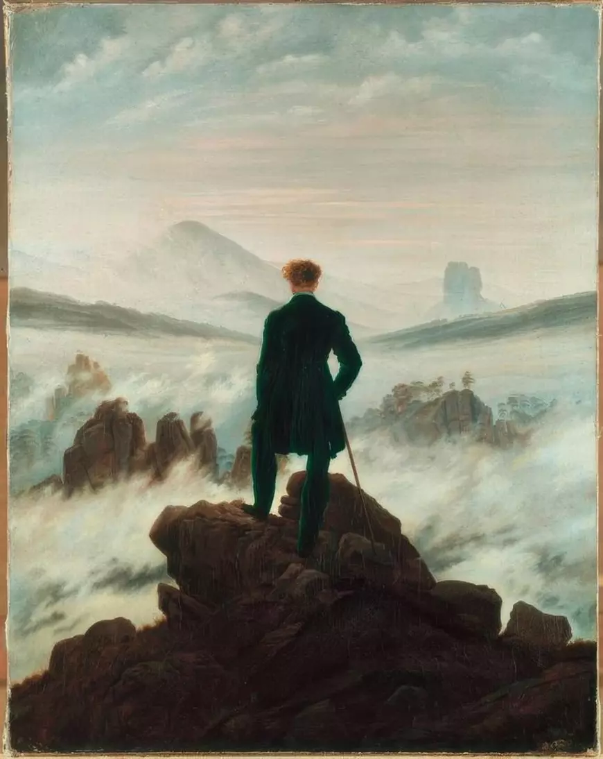 Caspar David Friedrich - Der Wanderer ber dem Nebelmeer