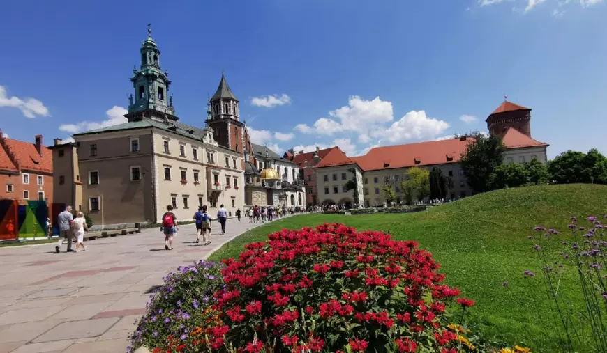 Castelul Regal Wawel, din Cracovia, Polonia, vara