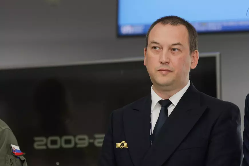 Cătălin Prunariu participă la conferinţa oficială de presă a BIAS 2022, la terminalul comercial al Aeroportului Internaţional Bucureşti Băneasa Aurel Vlaicu, în București, vineri 2 septembrie 2022. Inquam Photos / George Călin