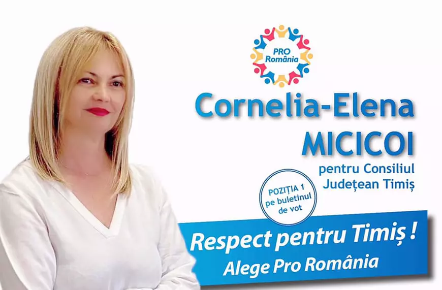 Cornelia Micicoi a obținut o poziție de consilier județean și pe listele Pro România. Foto: Facebook