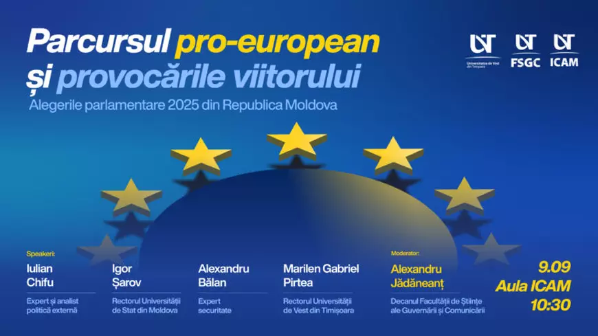 Afișul conferinței pe care apare și numele lui Alexandru Bălan. Foto: Facebook