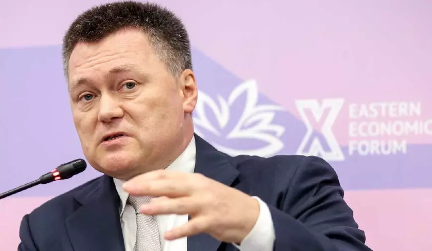 Igor Krasnov, procurorul general al Federației Ruse, în timpul unei dezbateri