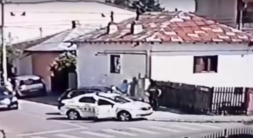 Momentul în care adolescentul criminal este prins de poliție