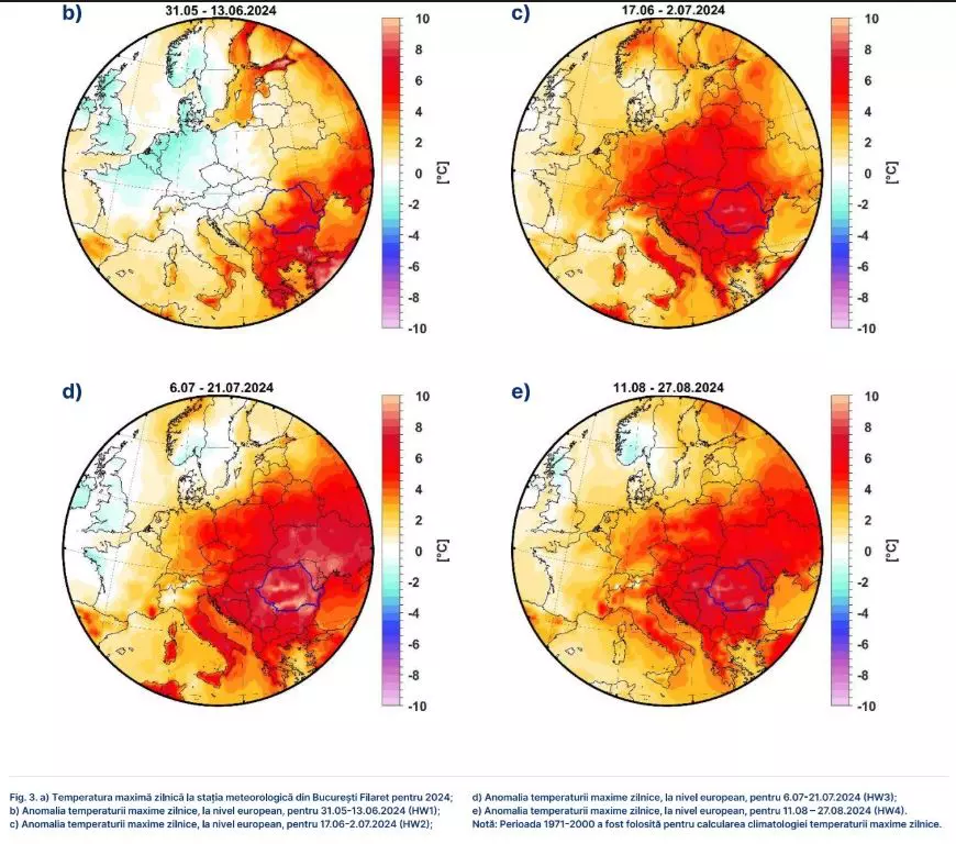 Temperatura medie anuală a României a crescut cu 3°C în 65 de ani. Prognoza pentru o resursă vitală vieții: „Va deveni incredibil de prețioasă”